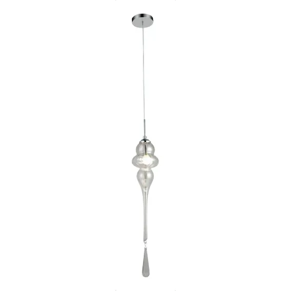 Pendente Bella Organika Ø13,5x50cm E27 Cromado Kb001c Foto 1