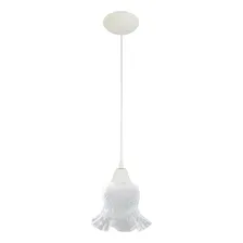 Pendente Branco Tulipa Caracol Transparente Art Pop Foto mini 1