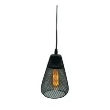 Pendente Cage Luminária Industrial Gaiola Aramado E27 Gmh Cor Preto Foto  mini 1