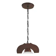 Pendente Canga Rústico Envelhecido Lustre 1 Lâmp Muller 301e Foto mini 3