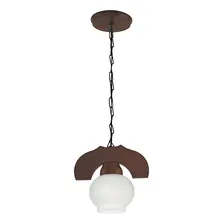 Pendente Canga Rústico Envelhecido Lustre 1 Lâmp Muller 301e Foto mini 1