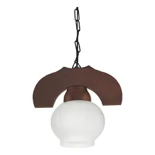 Pendente Canga Rústico Envelhecido Lustre 1 Lâmp Muller 301e Foto mini 2