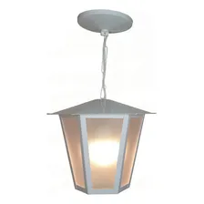 Pendente Colonial Sextavada Grande Ideal Iluminação Branca Foto mini 4