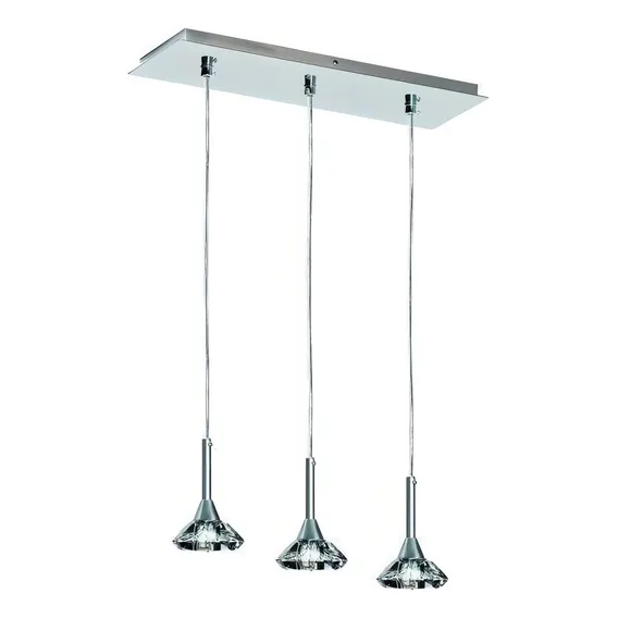 Pendente Cristal 3 Lâmpadas Jd Molina Wt Foto 1