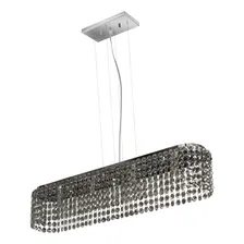 Pendente Cristal Retangular 60x13x11,5cm 4 Lâmpadas G9 Foto mini 1