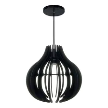Pendente De Teto Ana Maria Braga 30cm Soquete E27 Preto Foto  mini 1