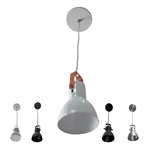 Pendente Direcionavel Em Aluminio - Bocão Cor Branco/Cobre 110V/220V Foto 1