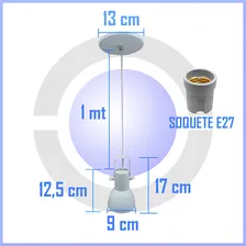 Pendente Direcionavel Em Aluminio - Bocão Cor Branco/Cobre 110V/220V Foto mini 4
