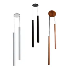 Pendente Duplo Tubo Cilindro AlumÃnio 50cm + Led 3,5w Estrutura Cobre Quente Foto mini 1