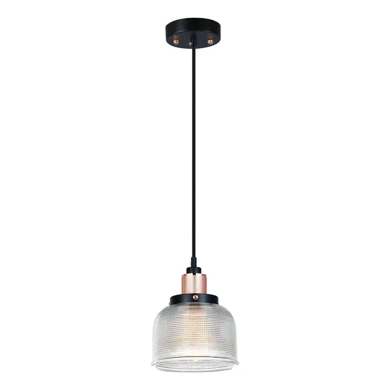 Pendente Grid 14,5cmx161,5cm 1xe27 - Pt/brz/tr Foto 1