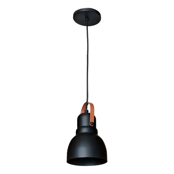 Pendente Industrial Preto Textura Com Cobre Cor Preto Voltagem 110v/220v Foto 1