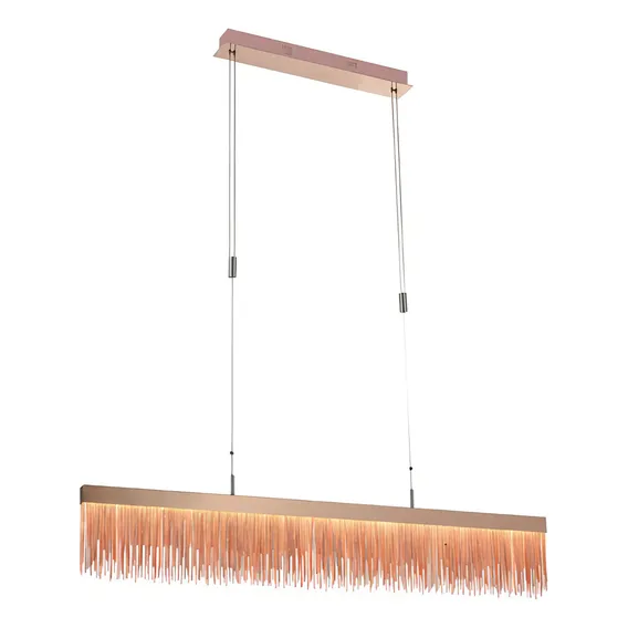 Pendente Led De Metal Voile 20cmx3cmx120cm Bella Dfwt Foto 1