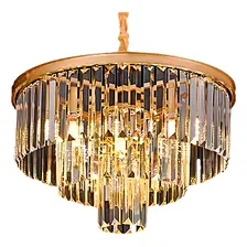 Pendente Lustre Cristal Legitimo Clássica Sala Jantar Quarto Cor Dourado Foto mini  3