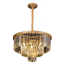 Pendente Lustre Cristal Legitimo Clássica Sala Jantar Quarto Cor Dourado Foto  mini 1