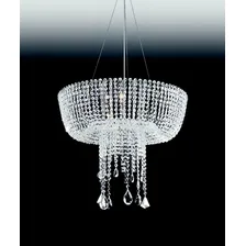 Pendente Lustre Em Cristal K9 Asfour Transparente Ø60cm 110V/220V (Bivolt) Foto mini 2