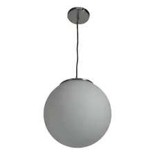 Pendente Lustre Globo De Vidro 30x30 Leitoso Fosco Foto mini 1
