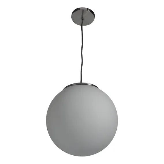 Pendente Lustre Globo De Vidro 30x30 Leitoso Fosco Foto 1