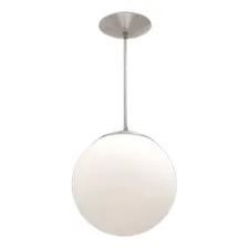 Pendente Lustre Globo De Vidro 30x30 Leitoso Fosco Foto mini 3