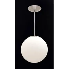 Pendente Lustre Globo De Vidro 30x30 Leitoso Fosco Foto mini 2