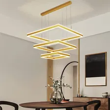 Pendente Lustre Sindora Dcd03048 80x80 Metal AcrÃlico228w Cor Dourado Foto mini 2