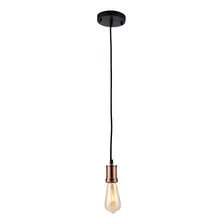 Pendente Lustre Thomas Edison FumĂȘ 1 LĂąmpada Cor Preto 110v Foto mini 1
