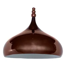 Pendente Metal Espelhado E27 Redondo Fio Regulvel 1m Bronze 110v/220v (bivolt) Foto mini 2