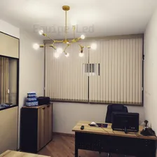 Pendente Molecula Moderno Sala Estar Com 9 Lampada 63w Preto Estrutura Dourado Bivolt Foto mini 2
