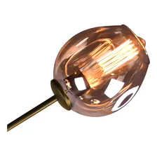 Pendente Orbe de Teto Bella Iluminação KY001SG Dourado e Champagne 80x40x95 Bivolt Foto mini 1