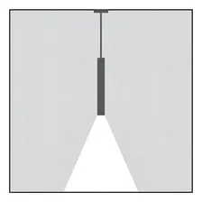 Pendente Orion Tubo Preto 40cm 3w 2700k Interlight 6124-pm Foto mini 2