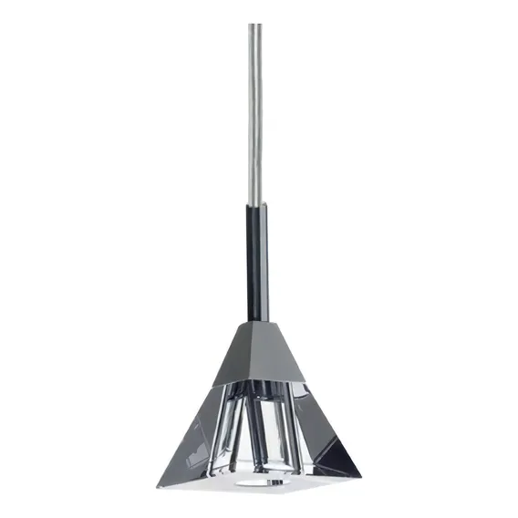 Pendente Pirâmide De Cristal K5 Isadora Design Cinza Ci Foto 1