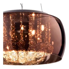 Pendente Plafon Soho Cromado e Transparente e Cobre 60cm 9xg9 225w - PD006CO Bella Foto mini 2