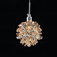 Pendente Praga De Cristal 1l G9 Transparente/âmbar Cor Âmbar Foto mini 4