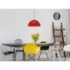 Pendente Redondo Design 60cm Td 821f Taschibra Vermelho Fosco Foto mini 2