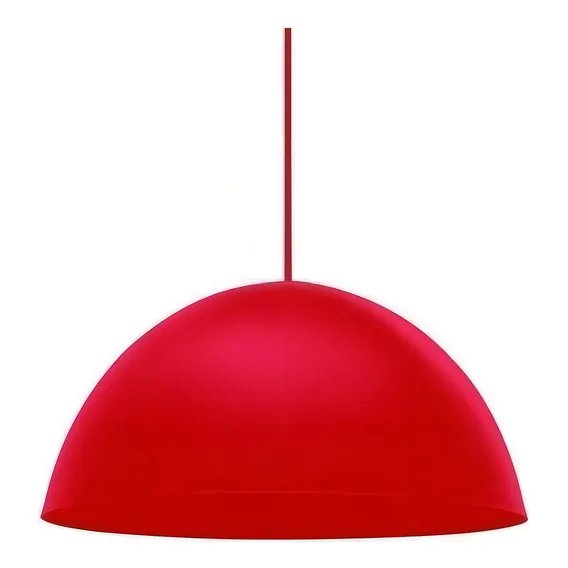 Pendente Redondo Design 60cm Td 821f Taschibra Vermelho Fosco Foto 1