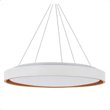 Pendente Redondo Montana Branco Dourado Hevvy Foto mini 2
