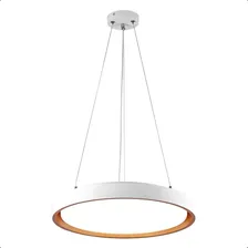 Pendente Redondo Montana Branco Dourado Hevvy Foto mini 1