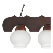 Pendente Rústico Canga Envelhecido 3 Lâmpadas Muller 303e Cor Preto 110V/220V Foto mini  3