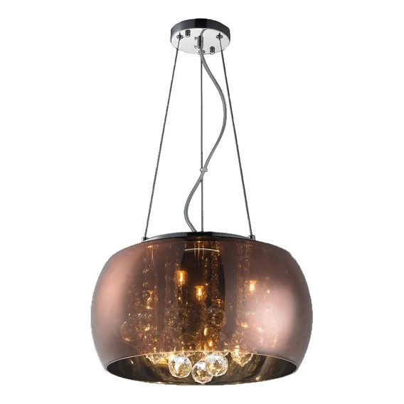 Pendente Sidney 6l G9 De Vidro Metalizado Cobre 50 Cm 110V/220V Foto 1