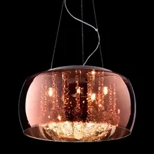 Pendente Sidney 6l G9 De Vidro Metalizado Cobre 50 Cm 110V/220V Foto mini  2