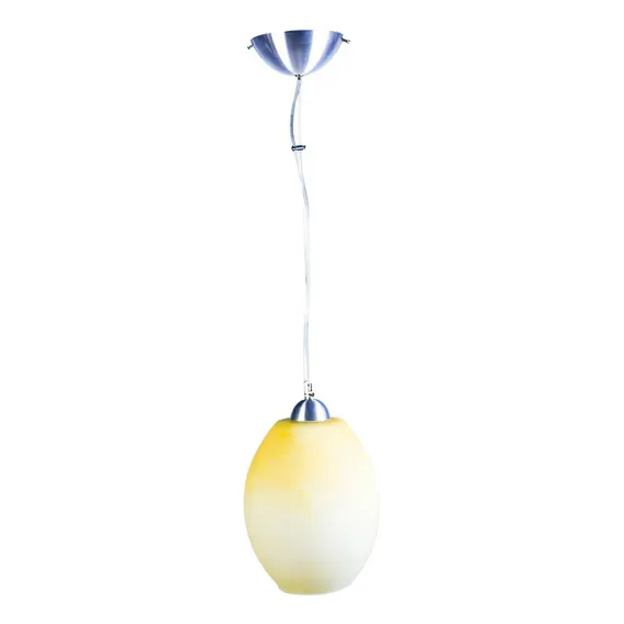 Pendente Teto Dalila Home Line Vidro Amarelho 1 Soquete E-27 Foto 1