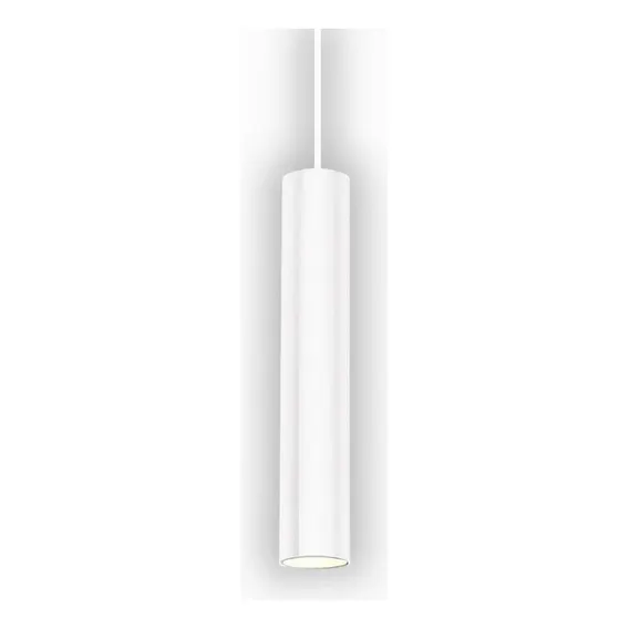 Pendente Tubolare 30cm Branco Mini Dicroica P/1xgu10 Foto 1