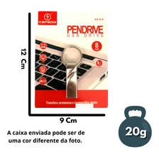 Pendrive 8gb Kapbom KA-G-8 Pen Max 2.0 Color Metal Foto mini 3
