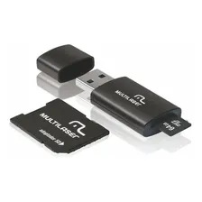 Pendrive + Adaptador Sd + Cartao De Memoria Classe 10 64gb Cor Preto Liso Foto  mini 1