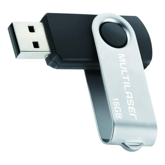 Pendrive Multilaser Pd588 16gb 2.0 Preto Foto 1