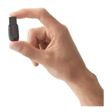 Pendrive Sandisk Cruzer Blade 64gb Z50 - Preto/vermelho Foto mini 3