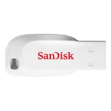 Pendrive SanDisk Cruzer Blade SDCZ50-016G-B35 16GB 2.0 branco Foto mini 1