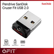 Pendrive Sandisk Cruzer Fit Usb 2.0 de 64 GB Foto mini 2