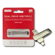 Pendrive Tomate Dual Drive Movespeed 128gb | Usb 3.1 &tipo-c Cor Dourado Dual Drive 128gb Foto mini 4