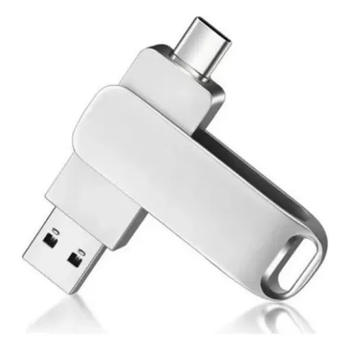 Pendrive Tomate Dual Drive Movespeed 128gb | Usb 3.1 &tipo-c Cor Dourado Dual Drive 128gb Foto 1