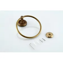 Pendurador Toalha Rosto Vintage Bronze Antigo Argola Foto mini 4